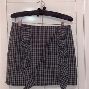 Plaid mini skirt, lovers + friends